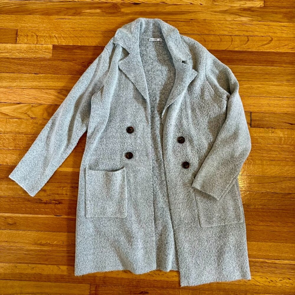 Pink Clover Double Pocket Coatigan